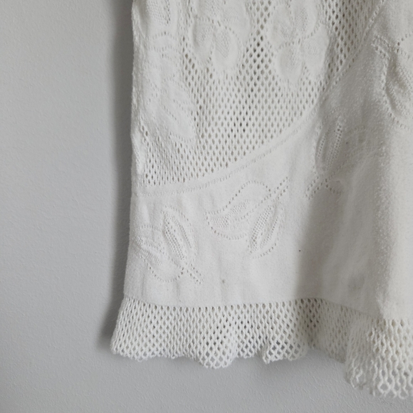 * SOLD Bebe Laser Cut Nylon Top XS/ S - Picture 3 of 5